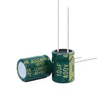 Electronic devices 10pcs High Frequency Low Resistance Aluminum electrolytic Capacitor 400v10UF 10uf400v Volume: 8x12 10x13 (Size : 10x13)