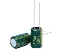 Electronic devices 10pcs High Frequency Low Resistance Aluminum electrolytic Capacitor 400v6.8UF 6.8uf400v Volume: 8x12