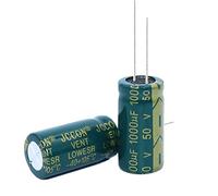 Electronic devices 10pcs High Frequency Low Resistance Aluminum electrolytic Capacitor 50v1000UF 1000uf50v Volume: 13x25