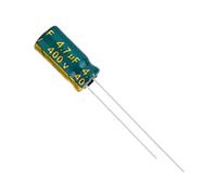 Electronic devices 10pcs/lo 400V4.7UF 400V 4.7UF 8 * 12MM Low ESR/impedance High Frequency Aluminum Electrolytic Capacitor (Size : 20PCS)