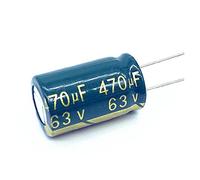 Electronic devices 110pcs High Frequency Low Impedance 63v 470UF Aluminum Electrolytic Capacitor 13 * 20mm 470UF 63v