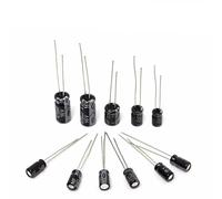 Electronic devices 120pcs 12 Value kit 1uF-470uF Electrolytic Capacitor Package for 1UF 2.2UF 3.3UF 4.7UF 10UF 22UF 33UF 47UF 100UF 220UF