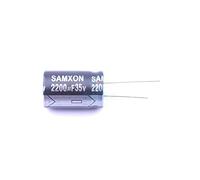 Electronic devices 2 Pcs Aluminum Electrolytic Capacitor Dip 2200uf±20% 35V Radial Lead, 16x25mm EGT228M1VK25RR