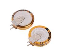 Electronic devices 2 Pcs Universal 5.5 V 1.0F Capacitor V-Type Button Smart 5mm Capacitance Energy storage elements