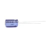 Electronic devices 20 Pcs Aluminum Electrolytic Capacitor Dip 47uF±20% 50V Radial Lead, 6x11mm RGA470M1HBK-0611
