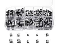 Electronic devices 200Pcs 10Values Aluminum Electrolytic Capacitors Kit 10V~50V 1uF~470uF Mix Electrolytic Capacitor Assorted kit and Storage Box