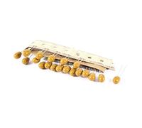 Electronic devices 20PCS 10uF 50V 2 Pin Yellow Radial Dipped Tantalum Bead Capacitors(20 STüCKE 10 uF 50-V 2-P-in Gelb Radial Getauchte Tantalperlenkondensatoren Energy storage elements