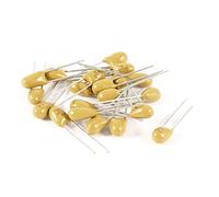 Electronic devices 20PCS 22uF 16V 2 Pin Yellow Radial Dipped Tantalum Bead Capacitors(20PCS 22uF 16V 2-P-in Gelb-Radial-getauchte Tantalperlenkondensatoren Energy storage elements