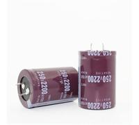 Electronic devices 20PCS-2PCS 2200UF 250V 250V2200UF 2200uf250v Capacitance electrolytic capacitors 35 * 50mm Energy storage elements (Size : 2PCS)