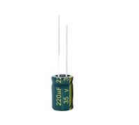 Electronic devices 20pcs 35V220UF 8 * 12MM Aluminum Electrolytic Capacitor 220UF 35V Low ESR/impedance High Frequency 8 * 12MM 20%