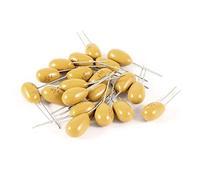 Electronic devices 20PCS 47uF 25V 2 Pin Yellow Radial Dipped Tantalum Bead Capacitors(20PCS 47uF 25 ν 2-P-in Gelb Radial getauchte Tantalperlenkondensatoren Energy storage elements