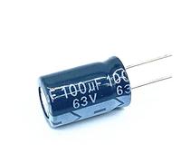 Electronic devices 20pcs high Frequency Low impedance 63v 100UF Aluminum electrolytic Capacitor Size 8 * 12 100UF