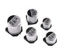 Electronic devices 20pcs SMD Electrolytic Capacitor Aluminum 6.3V 10V 16V 25V 35V 50V 1UF 2.2UF 4.7UF 10UF 47UF 100UF 220UF 330UF 470UF 680UF Energy storage elements (Size : 16V 220UF)