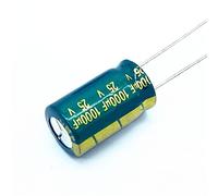 Electronic devices 25V 1000UF Low ESR/Impedance high Frequency Aluminum electrolytic Capacitor 1000UF25V 25v1000uf (Size : 20pcs)