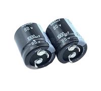 Electronic devices 2Pcs 1000uF 80V 80V1000uF 22x25 22x30 22x35 25x30 Snap-in PSU Amplifier Capacitor (Size : 80V1000uF 22x35 2Pcs)