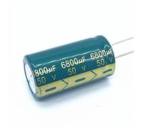 Electronic devices 2pcs 50V 6800UF Aluminum Electrolytic Capacitor Size 22 * 40mm 6800UF 50V