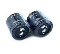 Electronic devices 2Pcs 5600uF 50V 50V5600uF 22x50 25x40 25x50 30x30 Snap-in PSU Amplifier Capacitor (Size : 50V5600uF 25x40 2Pcs)
