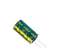 Electronic devices 2pcs 63V4700UF 63V 4700UF 22x40mm Aluminum Electrolytic Capacitor