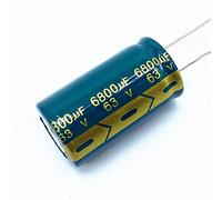 Electronic devices 2PCS 63v6800UF 22 * 40MM 63v 6800uf 22x40 Electrolytic Capa Electrolytic Capacitor 63v6800uf