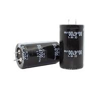 Electronic devices 2pcs 80V4700uf Electrolytic Capacitor Radial 4700uf 80V 30x50mm