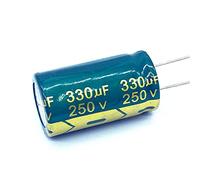 Electronic devices 2pcs high Frequency Low impedance 250v 330UF Aluminum electrolytic Capacitor Size 18 * 30 330UF