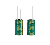 Electronic devices 2pcs High Frequency Low Resistance Aluminum electrolytic Capacitor 25v6800UF 6800uf25v Volume: 16x30