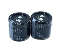 Electronic devices 2Pcs/Lot 2200uF100V 100V2200uF 22x35/40/45/50 25x30/35/40/45/50 30x30 Snap-in PSU Capacitor (Size : 100V2200uF 22x40)