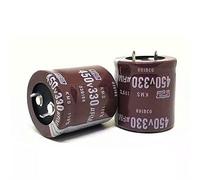 Electronic devices 2pcs/lot 450v 330uf high Frequency Low impedance 450v330UF Aluminum electrolytic Capacitor Size 25 * 50 30 * 35 30 * 40 30 * 50 (Color : 25x50)