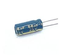 Electronic devices 30pcs 25V 68UF Low ESR/Impedance High Frequency Aluminum Electrolytic Capacitor Size 5 * 11 68UF25V