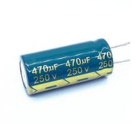 Electronic devices 30pcs High Frequency Low Impedance 250v 470UF Aluminum Electrolytic Capacitor Size18X40mm 470UF