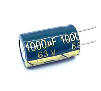 Electronic devices 4pcs 63V 1000UF Aluminum electrolytic Capacitor Size 16 * 25 1000UF