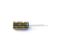 Electronic devices 5 Pcs Aluminum Electrolytic Capacitor Dip 1500uf±20% 25V Radial Lead, 10x20mm LKME2001E152MF