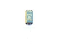 Electronic devices 5 Pcs Aluminum Electrolytic Capacitor Dip 2200uf±20% 25V Radial Lead, 13x20mm RC025M222LO13*20TH-2A1E Energy storage elements
