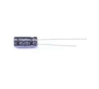 Electronic devices 50 Pcs Aluminum Electrolytic Capacitor Dip 47uF±20% 25V Radial Lead, 5x11mm KM470M025C110A