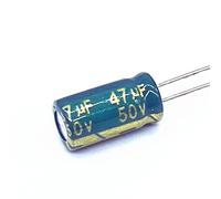 Electronic devices 500pcs High Frequency Low Impedance 50V 47UF Aluminum Electrolytic Capacitor Size6*12mm 47UF 50V