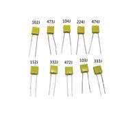Electronic devices 50PCS =10 Kinds 5 PCS Correction Capacitor Package kit KIT 100V 102J 152J 332J 472J 103J 333J 473J 104J 224J 474J Energy storage elements