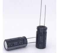 Electronic devices 50PCS-1000PCS 200V 47uf 13X20mm 47UF 200V electrolytic capacitors Original and New Energy storage elements (Size : 100PCS)