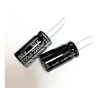 Electronic devices 50PCS-10PCS 2200UF 50V electrolytic Capacitor 50V2200UF 16x25mm Energy storage elements (Size : 10PCS)