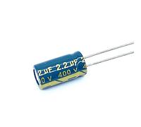 Electronic devices 50pcs 2.2UF 400V 2.2UF Aluminum electrolytic Capacitor Size 6 * 12