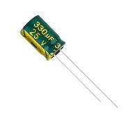 Electronic devices 50pcs 25V330UF 8 * 12MM Aluminum Electrolytic Capacitor 8 * 12MM 330UF 25V
