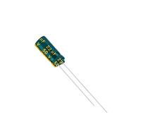 Electronic devices 50pcs 50V22UF 50V 22UF 5 * 11MM Low ESR/impedance High Frequency Aluminum Electrolytic Capacitor