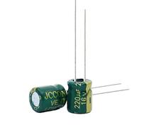 Electronic devices 50pcs High Frequency Low Resistance Aluminum electrolytic Capacitor 16v220UF 220uf16v Volume: 6x11