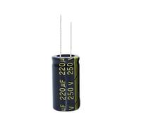 Electronic devices 5pcs 250V220UF 250V 220UF 18 * 35 Low ESR/impedance High Frequency Aluminum Electrolytic Capacitor