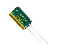 Electronic devices 5pcs 250V47UF 250V 47UF 13 * 20MM Low ESR/impedance High Frequency Aluminum Electrolytic Capacitor 250V 47UF 13 * 20MM
