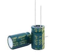Electronic devices 5pcs High Frequency Low Resistance Aluminum electrolytic Capacitor 100V470UF 470uf100v Volume: 16x25
