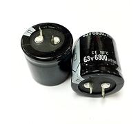Electronic devices 6800UF 63V Aluminum electrolytic Capacitor 63V6800UF 30 * 30MM Energy storage elements (Size : 2PCS)