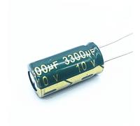Electronic devices 6pcs 10V 3300UF 10 * 20mm Low ESR Aluminum Electrolyte Capacitor Electric Capacitors High Frequency