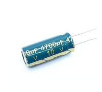Electronic devices 6pcs 10v 4700UF Low ESR/Impedance high Frequency Aluminum electrolytic Capacitor Size 10X25 10v 4700UF