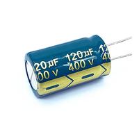 Electronic devices 6pcs 400V 120UF High Frequency Low Impedance 400V120UF Aluminum Electrolytic Capacitor Size 18 * 30