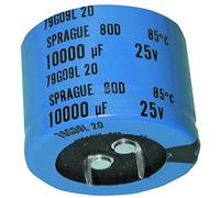 Electronic devices 80D103P025JE2DE3 Electrolytic Capacitor 10000181;F 80D Series 0.3 25 V 2000 Hours @ 85176;C Snap-in0.1-6pack